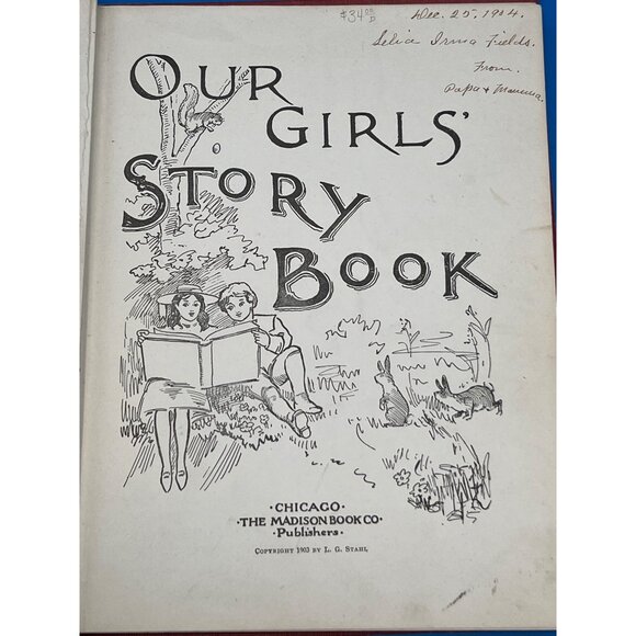 Our Girls Story Book Antique Hardcover 1900’s Children's Literature - Picture 9 of 14